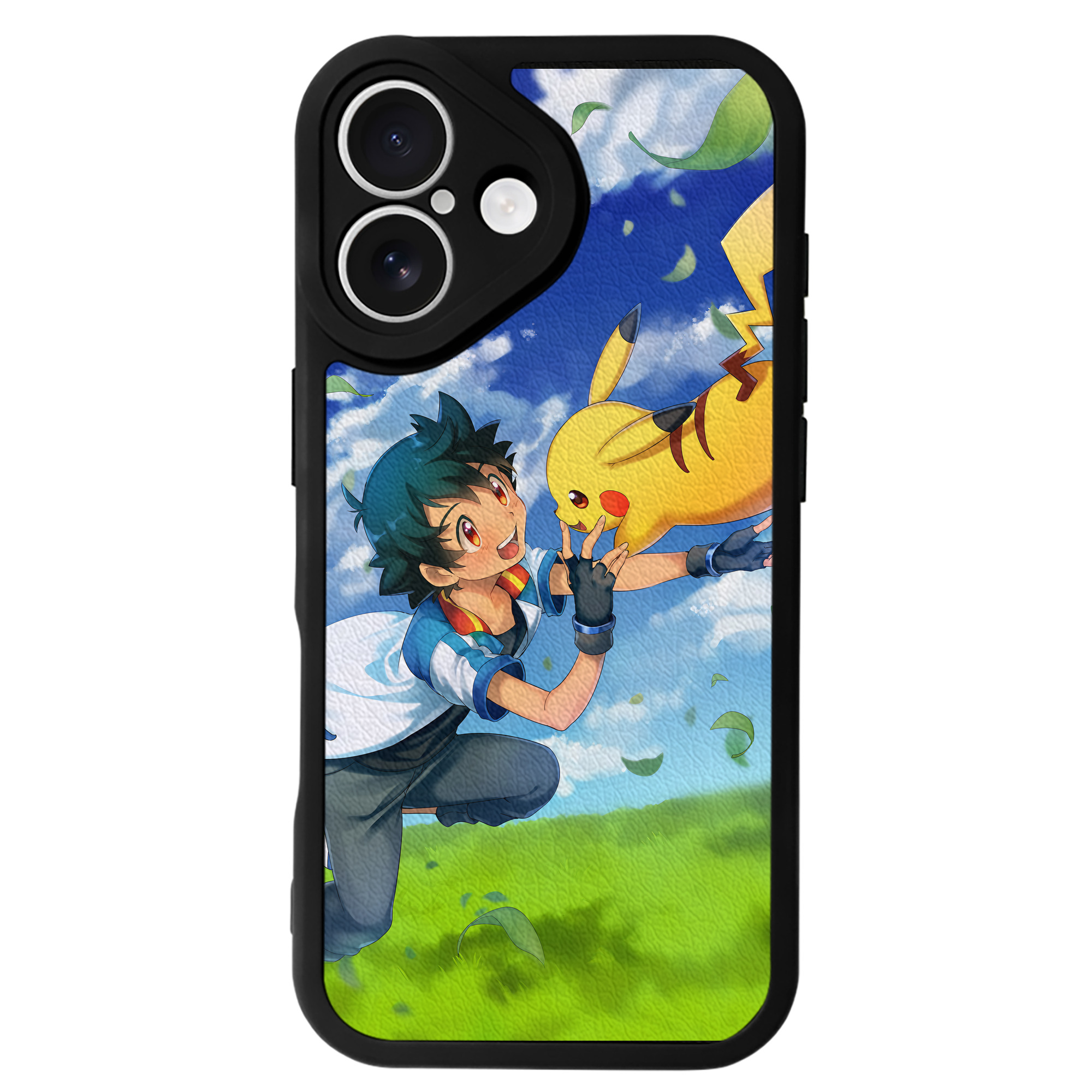 （画像用） ポケットモンスター Pokémon 【iPhone 16シリーズ対応】シリコンスマホケース（レザー調） 材質：シリコン